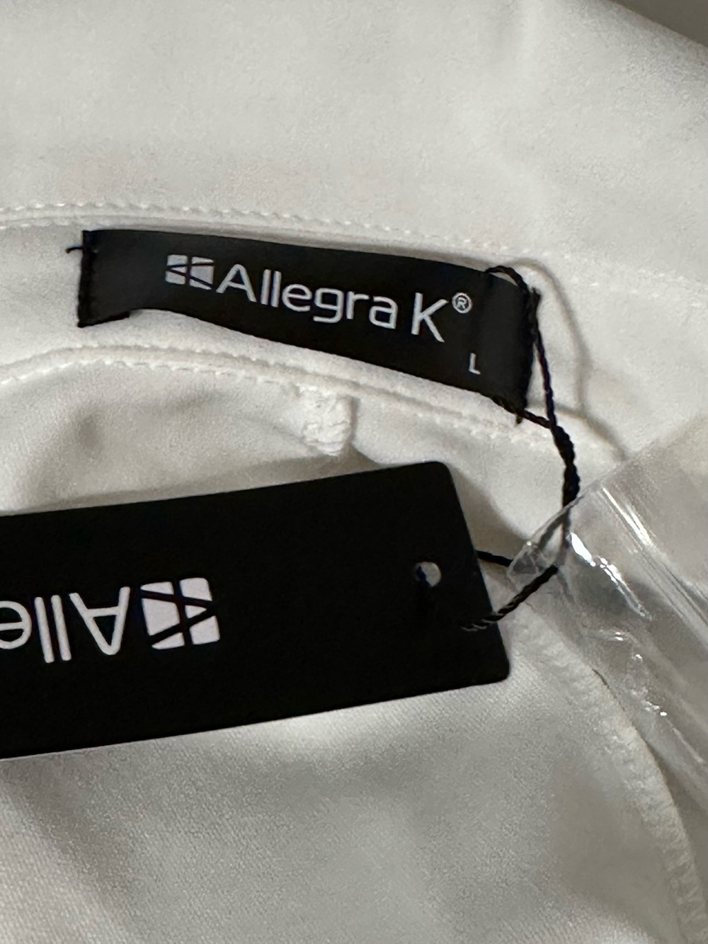 🆕 Allegra K Notched Lapel Collar Stretch Work Office Workwear Jacket Blazer (L) - Picture 3 of 11